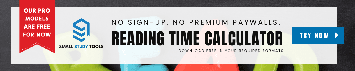 Reading time calculator